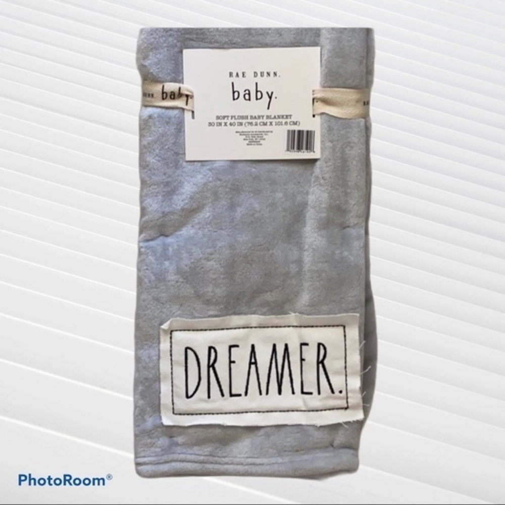 Rae Dunn DREAMER Baby Blanket‎ - SOFT PLUSH